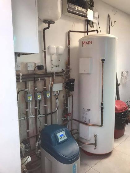 unvented cylinder with new boiler and UFH.